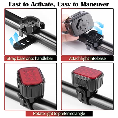 Bright Led Bike Headlight For Night Riding, Usb Rechargeable Bicycle Light Bicycle, Headlight And Taillight Combo-Newlight66 #TOP4