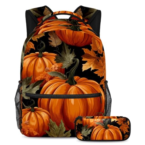 Sac à livres de voyage citrouille pour sorties et école