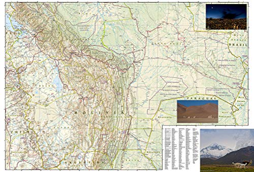 Bolivia Adventure Travel Map: South America: 3406