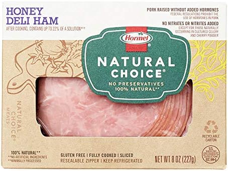 HORMEL NATURAL CHOICE Sliced Honey Deli Ham, 8 Oz.
