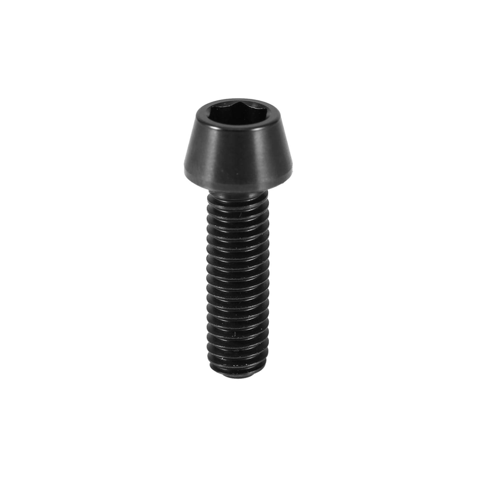 Yaruijia Titan-Bolzen M6 x 25 mm Kegelkopf Inbusschraube für Fahrrad Steuersatz Bremse 10 Stück