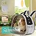 Back Expandable Backpack for Small Animals, Portable Travel Bag Breathable Pet Carrier Cages for Bunny, Guinea Pig, Bearded Dragon, Lizard, Rabbit, Squirrel, Tortoise, Kitten, Sugar Glider