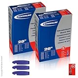 Sclaverand Ventil 40mm SCHWALBE SV 15 Fahrradschlauch 2 Stück, 28\