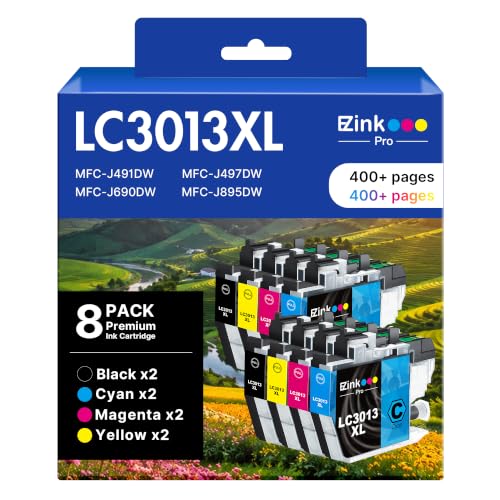 Image of E-Z Ink Pro Compatible for Brother LC3013 Ink Cartridges LC3011 LC3013XL