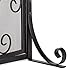 Plow & Hearth Metal Fireplace Screen Crest Black | 38
