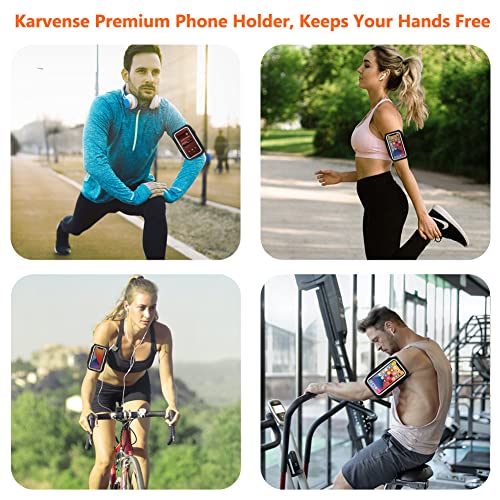 Phone Holder For Running, Karvense Phone Arm Bands For Running Exercise Workout Jogging, For Iphone Se/13 Mini/12 Mini/11 Pro/8/7/6S, Samsung Galaxy, Up To 5.4'', Cell Phone Armband With Zipper Pocket #TOP6