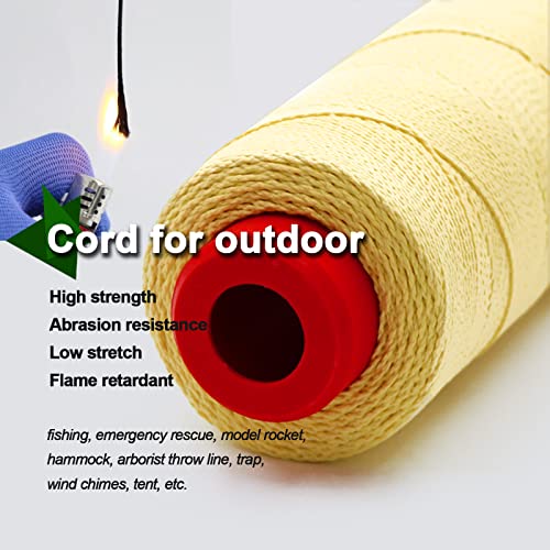 image for 9KM DWLIFE Kevlar Kite String, 70lb 1000Ft, Braided Kevlar Line, Low S