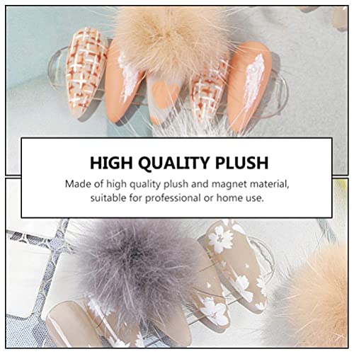 M I A 5 Stück Nail Art Pom Poms Magnet Abnehmbare Haar Pom Poms Ball Girl Nail Art Dekoration DIY Tasche Stricken Hüte… – Bild 8