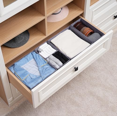 Drawer-Organizers-Durable-Fabric-Washable-with-Base-Support-Boards-Small-Storage-Boxes-for-Bathroom-Closet-Dresser-Set-of-6-Dark-Grey