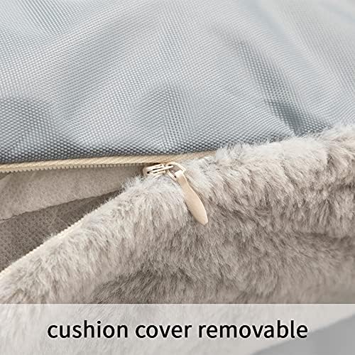 Hollypet Waterproof Cat Bed Pet Bed for Cats and Small Dogs Puppy Soft Pet Nest Sleeping Bag House Cushion, Grey(58 * 43 * 20cm)