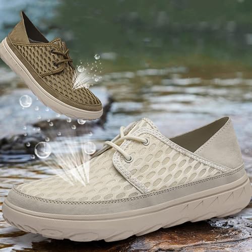 NELSBREXMen's Mesh Breathable Platform Casual Oxford Sneakers Comfortable Lightweight Soft Sole lace-up Non-Slip Dress Walking Shoes Business Office Work Shoes4