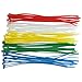 SYD CHEN 4 Inch Yellow Zip Ties (100 Pieces) 18lb Strength, Nylon Cable Wire Ties