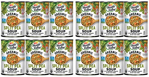 Health Valley Organic Soup, Split Pea, 15 Ounce (Pack of 12)