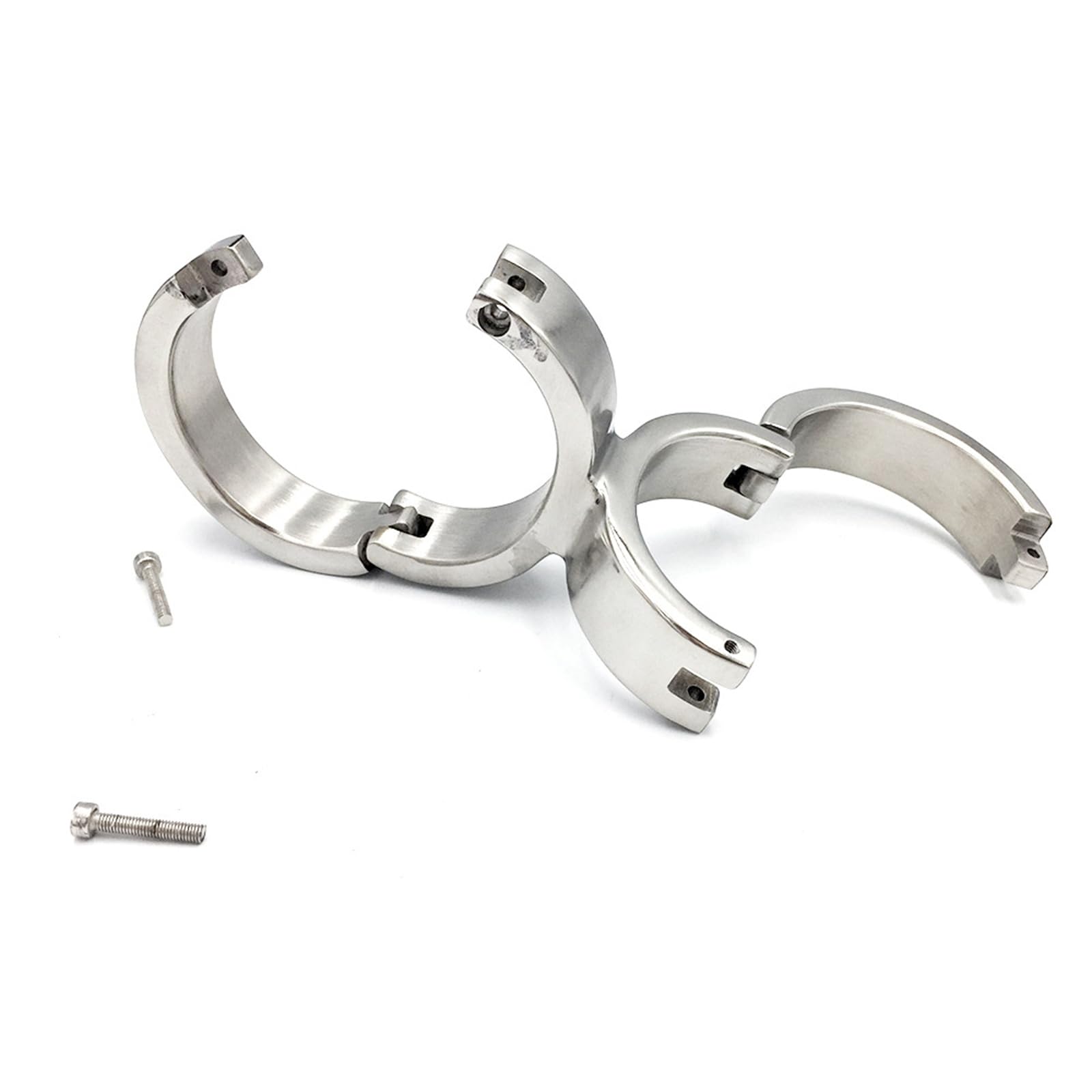Edelstahl Erwachsene Slave Handgelenk Manschetten BDSM Bondage Fesseln Schwer Handschellen-Armband Abschließbar Metall Handcuffs Fetisch Sexspielzeuge für Paare Männer Frauen,Oval,Frau