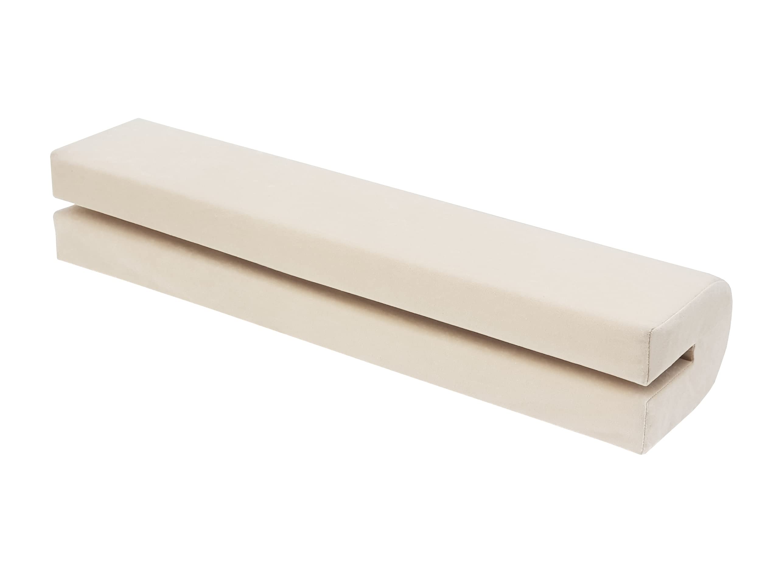Paraspigoli per lettino, protezione dalle cadute, cuscino per paracolpi per lettino, copertura per letto alto, paraspigoli, beige, lunghezza 100 cm