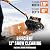 HEYWORK Cordless Snow Shovel, 20V 13-Inch Battery Powered Snow Thrower, Battery Snow Blower with Directional Plate & Adjustable Front Handle(4.0Ah Li-ion Battery*2 & Fast Charger Included),SS13D12