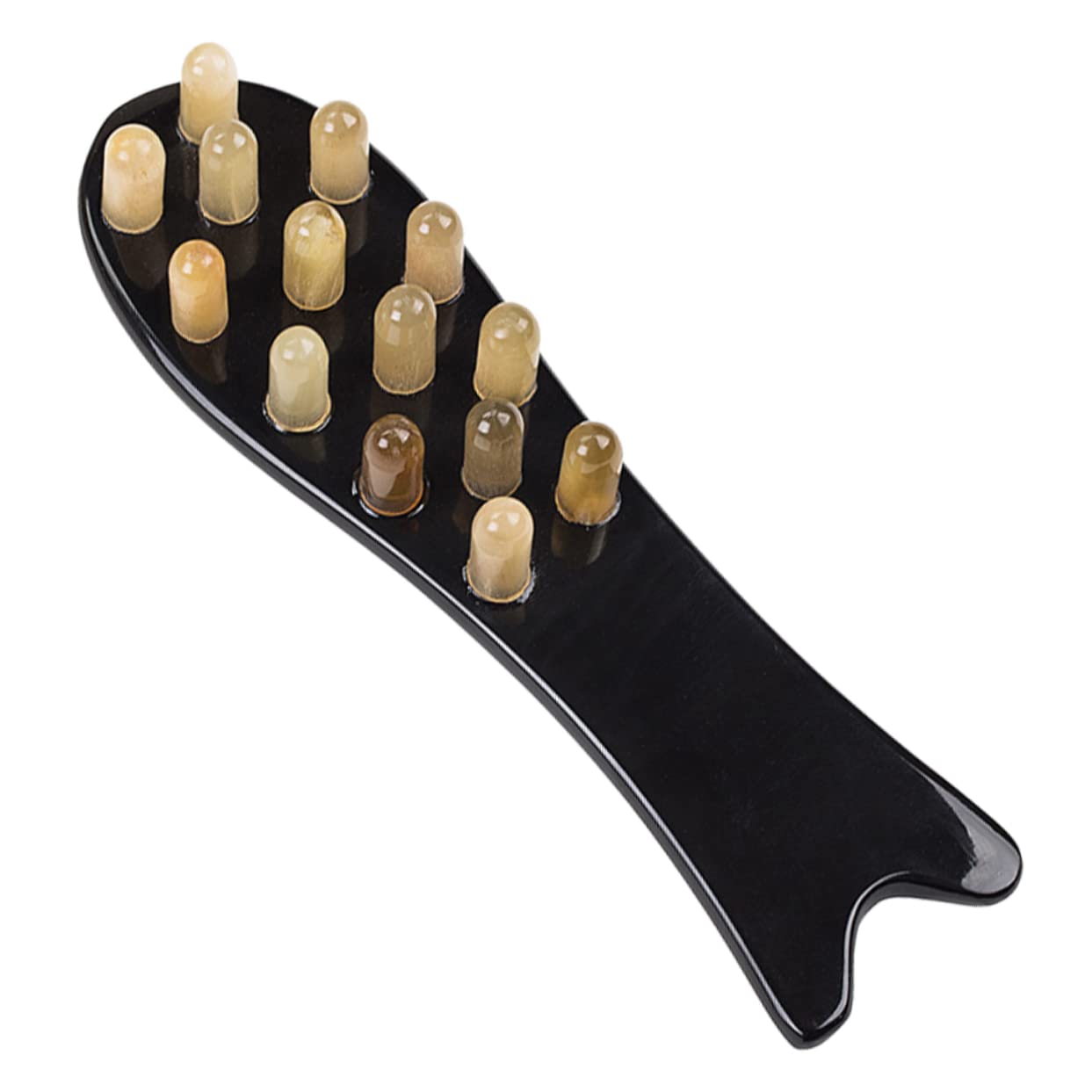 Healeved 3stücke Fischförmiger Massagekamm Aus Naturhorn Multifunktionaler Kamm Zur Kopfhautmassage Tragbar Handlich Elegant Für Entspannende Anwendungen Zuhause Oder Unterwegs