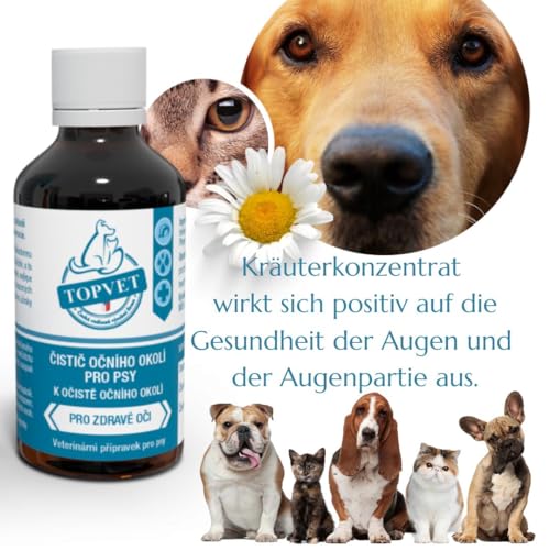 green idea Augentrost - Euphrasia Augenpflege für Hunde - AUGENTROPFEN mit Borsäure - Augenreiniger für Hunde - lindern Augenjucken und Reizungen - Sichere und schonende Augenpflege 50 ml