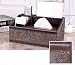 Natoo Leather Tissue box Holder TV Remote Control Holder Organizer / Controller TV Guide Mail Caddy for Desk Caddy Office Pens Pencils Makeup Brushes Vanity Nightstand Holder (Brown-L)