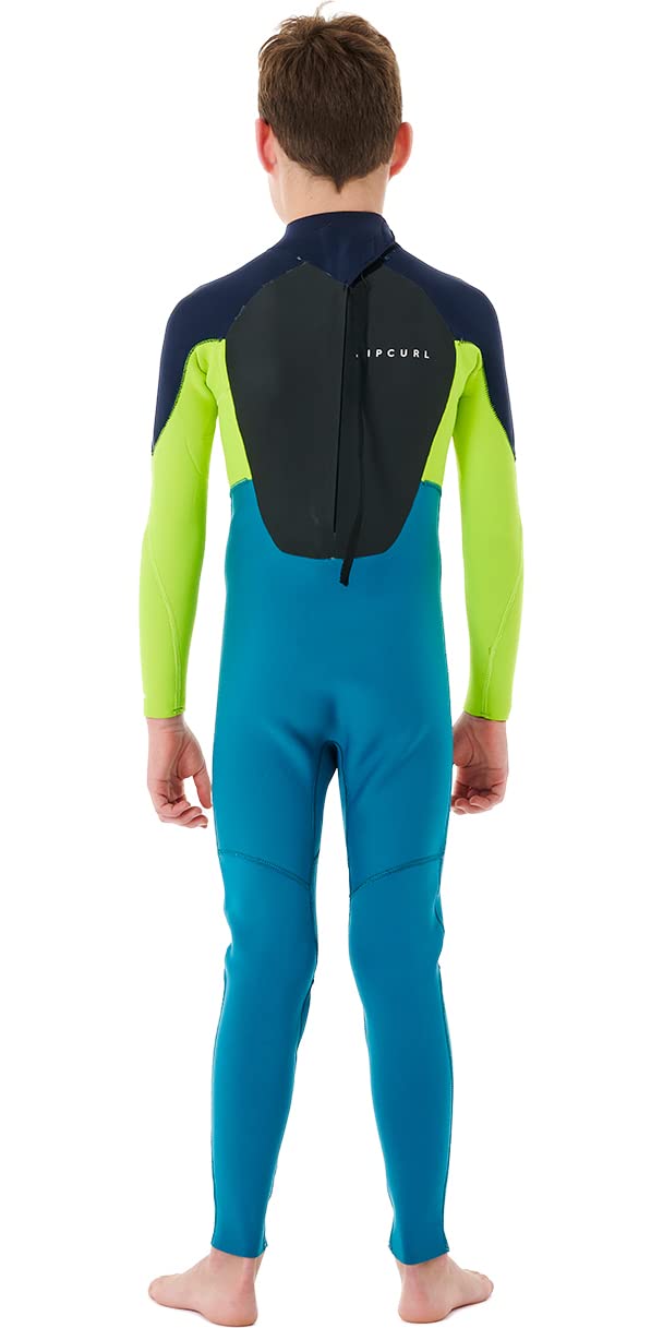 RIP CURL Traje de Neopreno Junior Omega 3/2mm E-Stitch Back Zip - Azul Navy - Easy Stretch - El Omega es la definición de Buen Valor