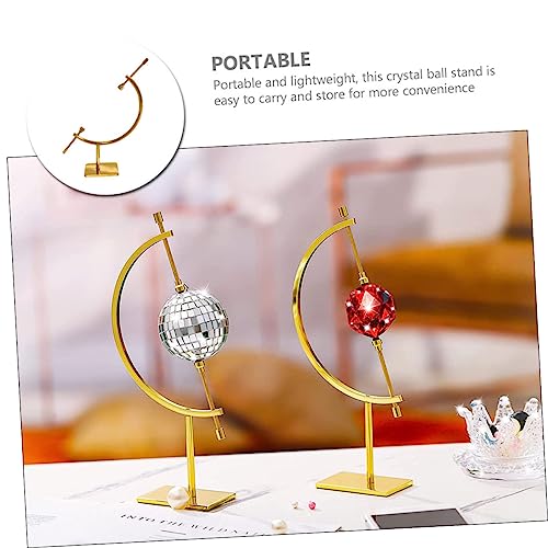 Support de table doré en acier pour boule de cristal Zerodeko - 4