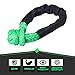 Samlight Rope Synthetic Soft Shackles, 38000lbs Breaking Strength 1/2’’ Green Recovery Rope with Protective Sleeve for Boating Off Road 4X4 Truck ATV UTV