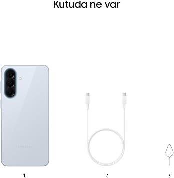 Samsung Galaxy A57 5G Android Akıllı Telefon, 256GB Hafıza, 8GB RAM, Buz Mavisi, 6 Nesil OS Güncellemesi, Geniş Ekran, Üçlü Kamera (Samsung Türkiye Garantili)