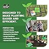 Seeding Square - Patented Seed and Seedling Spacer Tool for Bigger Harvests, Organized Plants & Fewer Weeds – Color-Coded Gardening Template with Magnetic Dibber, Ruler & Planting Guide #5