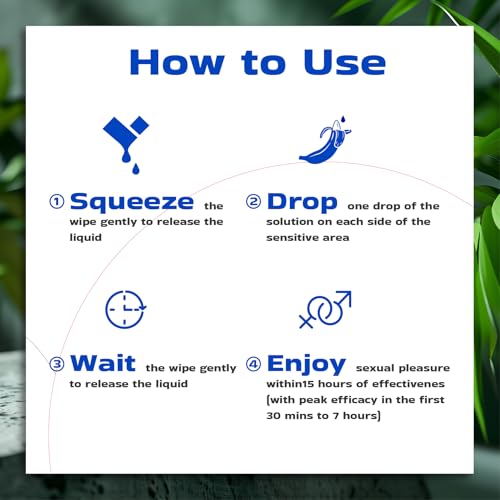 XIANGJIU Lenços Delay para homens, controle de clímax para ele durar mais tempo na cama, 3 peças, 3ª