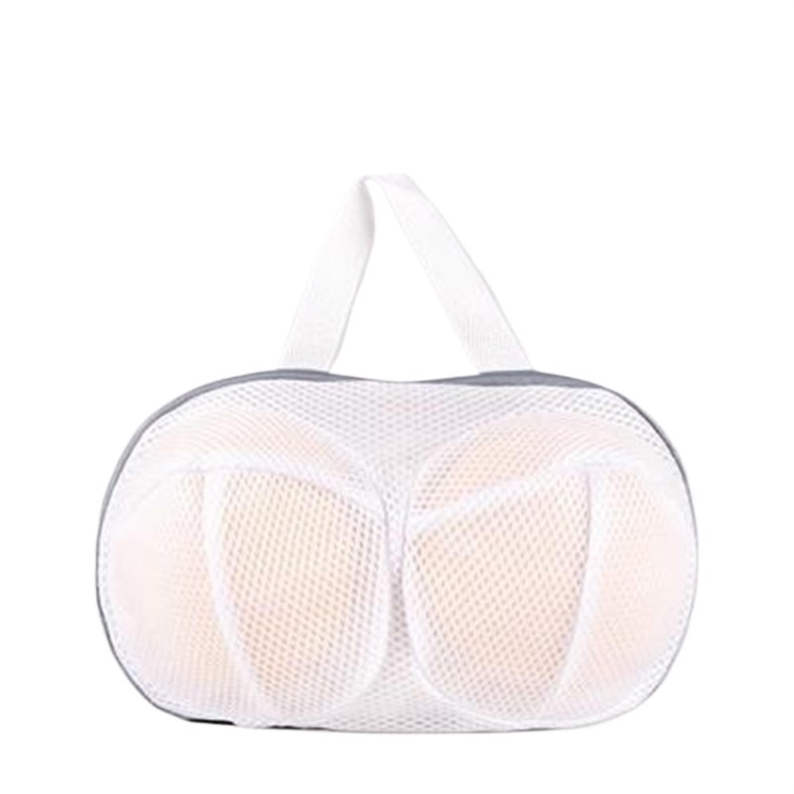 Laundry Bag 2pcs Brassiere Use Travel Protection Mesh Machine Wash Cleaning Bra Pouch Washing Bags Net Underwear Anti Deformation(Gray)