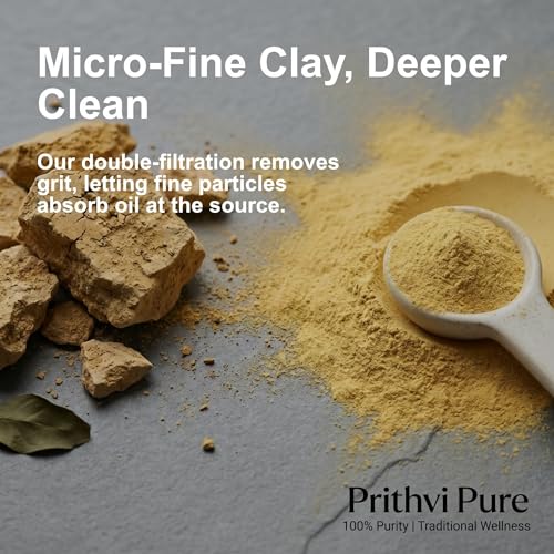 Image of White Multani Mitti | 100% Organic Double Filtered Multani Mitti Clay | Face Pack for Skin & Hair | Natural Exfoliating & Soothing Fuller's Earth Powder | 300 gm