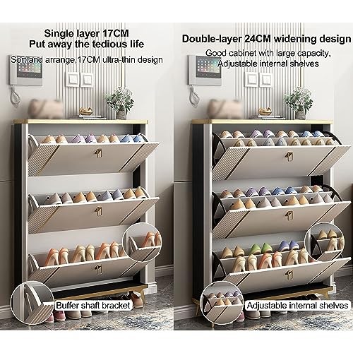 Meuble à chaussures design caché compact pour intérieur moderne
