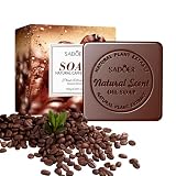 2 Stück Feste Seife Kaffee, Natürliche Seife mit Ätherischen Ölen, 100g Naturseife für Haare...