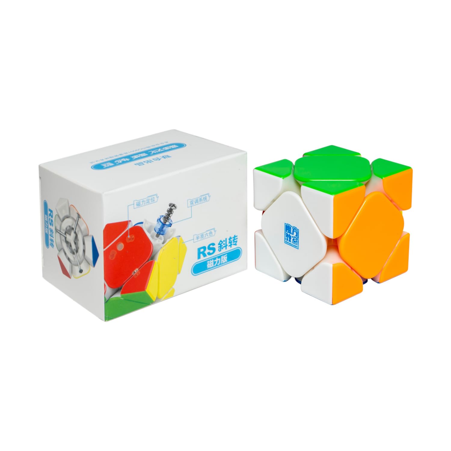 Cubelelo Moyu Rs Skewb Magnetic Stickerless Speed Cube|Adjust The Spring With Double Adjustable System|Anti-Pop & Anti-Sticky Designing To Enhace Turning|Speedy Puzzle For Kids & Adults (B0C9MDGV4P) Amazon Price History, Amazon Price Tracker