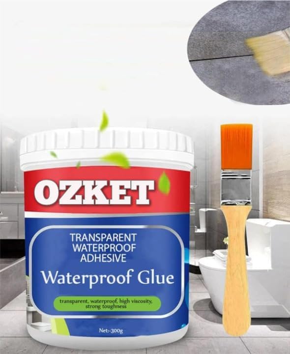 OZKET Transparent Waterproof Glue 300g with, Leakage Protection Outdoor Bathroom Wall Tile Window Roof, Anti-Leakage Agent, Sealant Glue, Roof Sealant Waterproof Gel Waterproofing for Pipe Wall Tiles (B0CVQHPP2D) Amazon Price History, Amazon Price Tracker