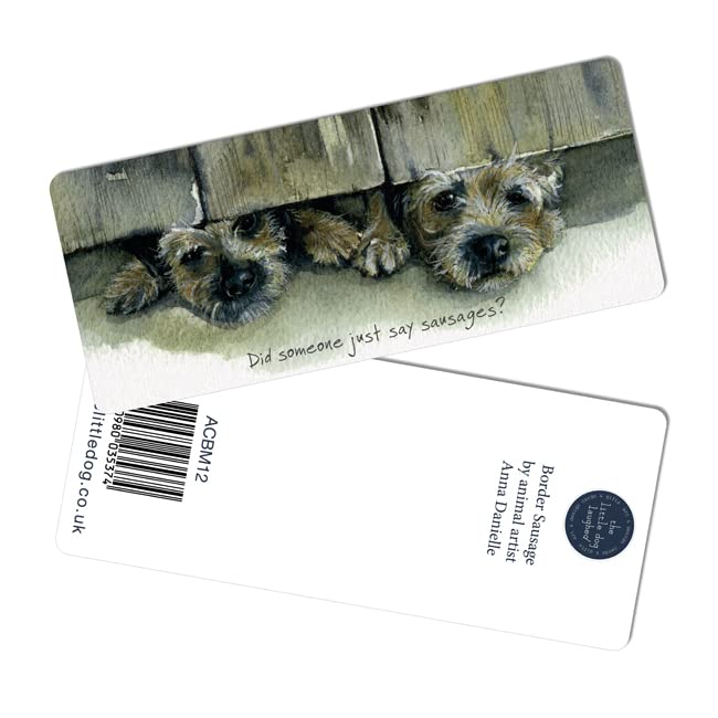 Little Dog Laughed Border Terriers Bookmark Gift Idea Perfect Book Lover Gifts ACBM12