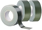 AGT Bundeswehr Klebeband: 3er-Set Original-Bundeswehr-Panzerband, olivgrün, 50 m x 50 mm, 310 µ (Spezial Gewebeband Bundeswehr)