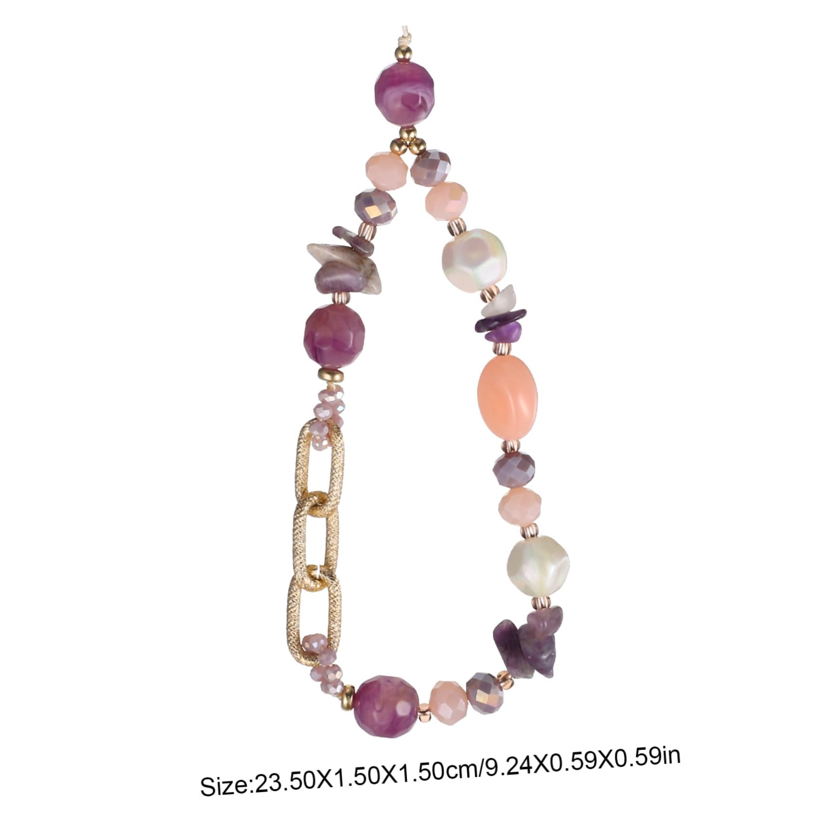 EXCEART Cadena De Teléfono Móvil Bohemia Con Dijes De Piedra Y Cristal Correa Decorativa Colgar Y Móviles Paquete
