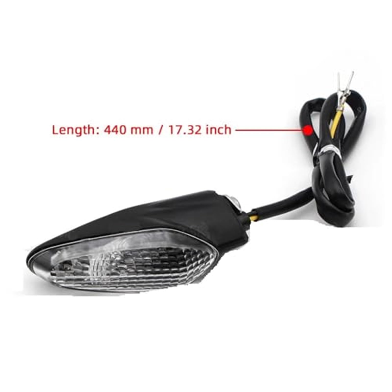 Przednie tylne kierunkowskazy Przedni lub tylny kierunkowskaz Migacz, dla Ducati, motocykla XDiavel S Dark Black Star V4 V4S Kierunkowskaz z przodu i tyłu motocykla(BLACK Style 1 black)