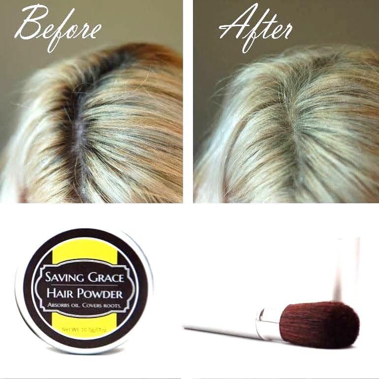 Absorb oil. Cover roots. Saving Grace Hair Powder (Blonde, No Brush)