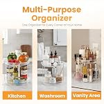 Oizeir Clear Two Tier Lazy Susan Organizer - Image 5