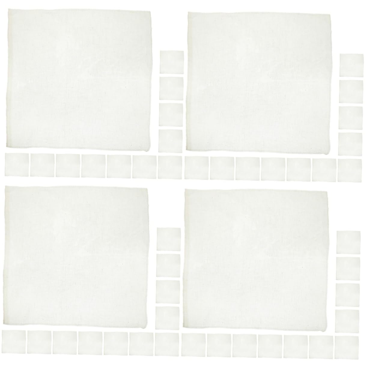 Amosfun 48 Pièces Tissu filtrant pour le lait de soja matériau de l'abat-jour styrène réutilisable faisselles pour fromage filtre jus de fruit abats-jour étamine pour égoutter étamine fine
