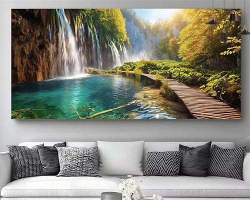 Pintura diamante de bosque contra el aburrimiento: cuadros de mosaicos fáciles de 30x60cm