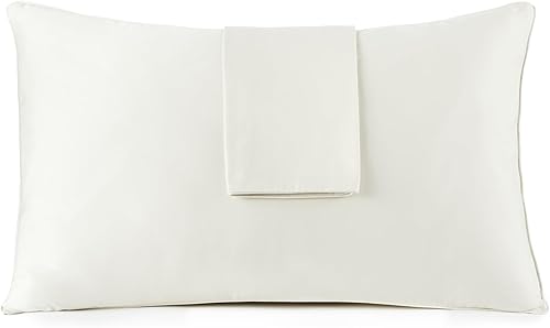 Whisper Organics Protector de almohada 100% impermeable, certificado GOTS y comercio justo, orgánico, fundas gruesas de almohada 100% algodón con