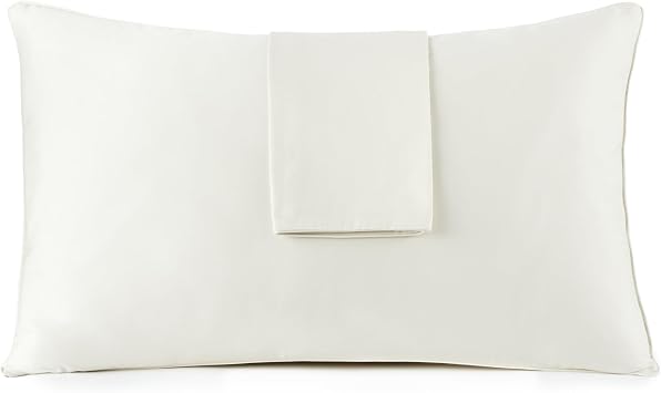Organic Cotton Pillow Protector - 100% Waterproof Pillow Protector King Size GOTS & Fairtrade Certified - 140GSM Thicker Hypoallergenic Soft Breathable Cover with Edge Piping - 2 Pack King