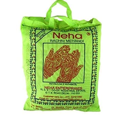 Neha Rachna Mehandi Powder, 250g - Green