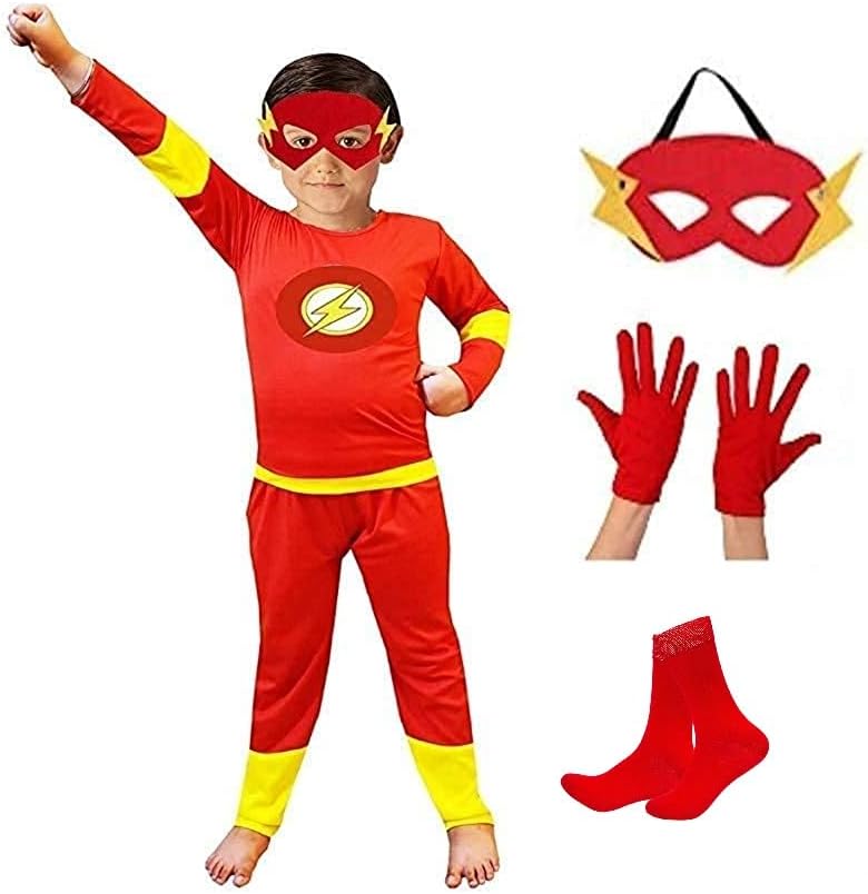 SVNFOXX Superhero Dress for Kids | B'Day Party Props | Halloween Costume for Boys and Girls