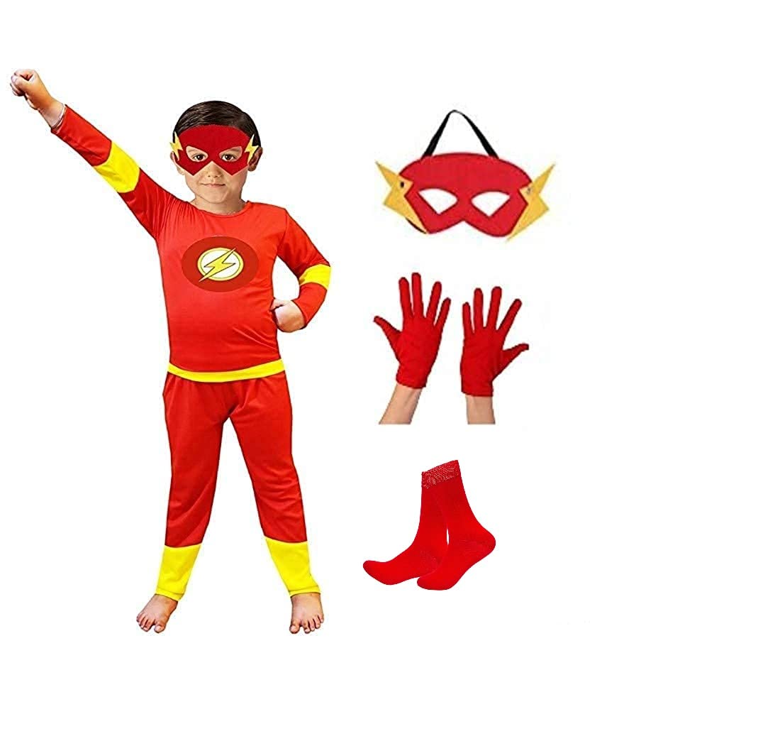 SVNFOXX Superhero Dress for Kids | B'Day Party Props | Halloween Costume for Boys and Girls