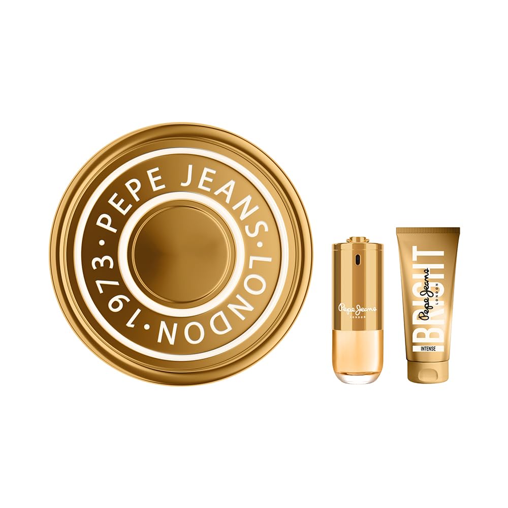 Pepe Jeans Bright Intense For Her Perfumes de Mujer Estuche 2 Piezas | Pack Regalo, Eau de Parfum 80ml y Body Lotion 100ml, Set Fragancia Floral y Oriental