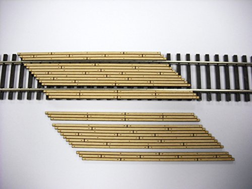 Train Time Laser Laser Cut Custom HO Scale Double Lane Left Angled Crossing 2 Pack